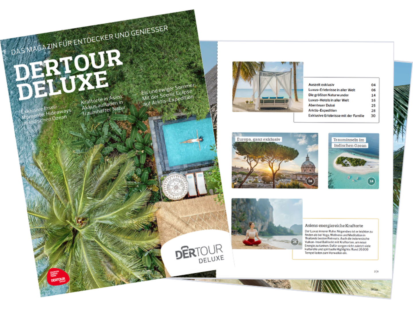 DERTOUR Deluxe: das Reisemagazin