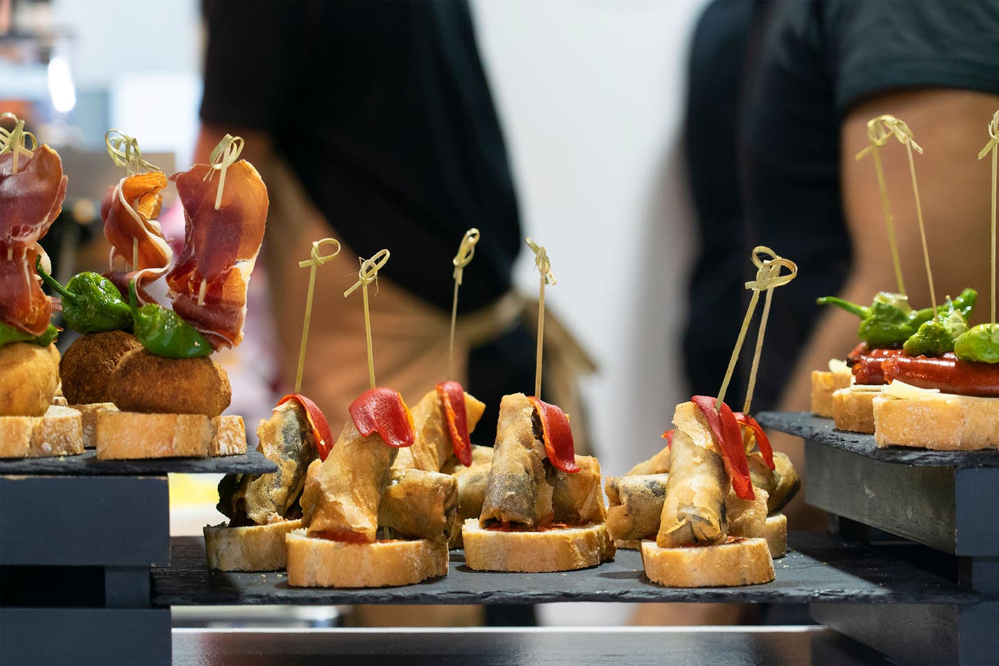 Nahaufnahme Tapas und Pinchos