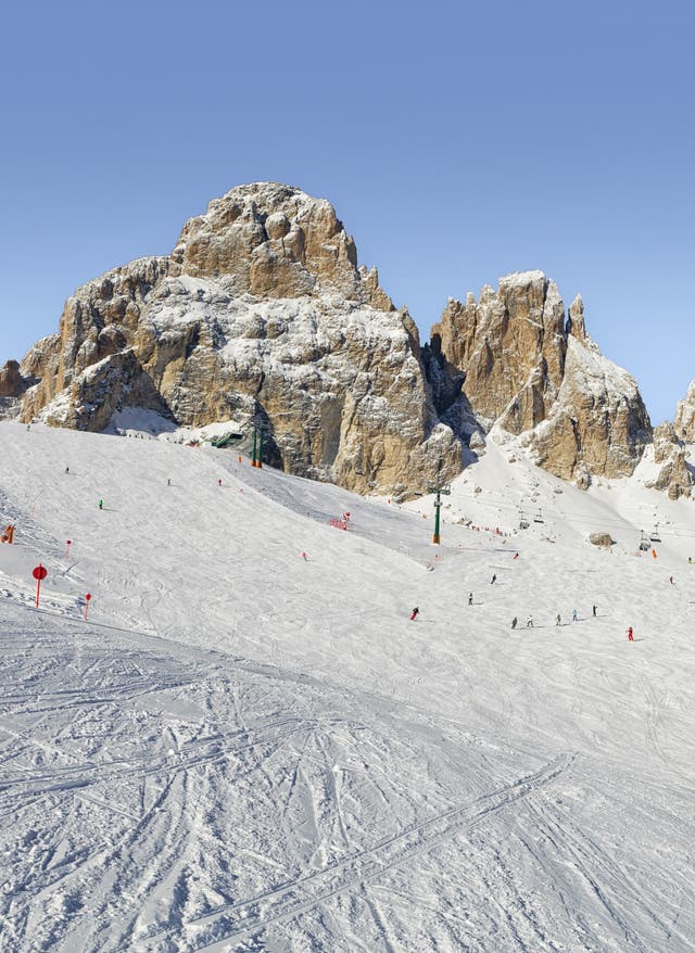 Skiurlaub Italien Skiurlaub Italien-Blick über die Dolomiten