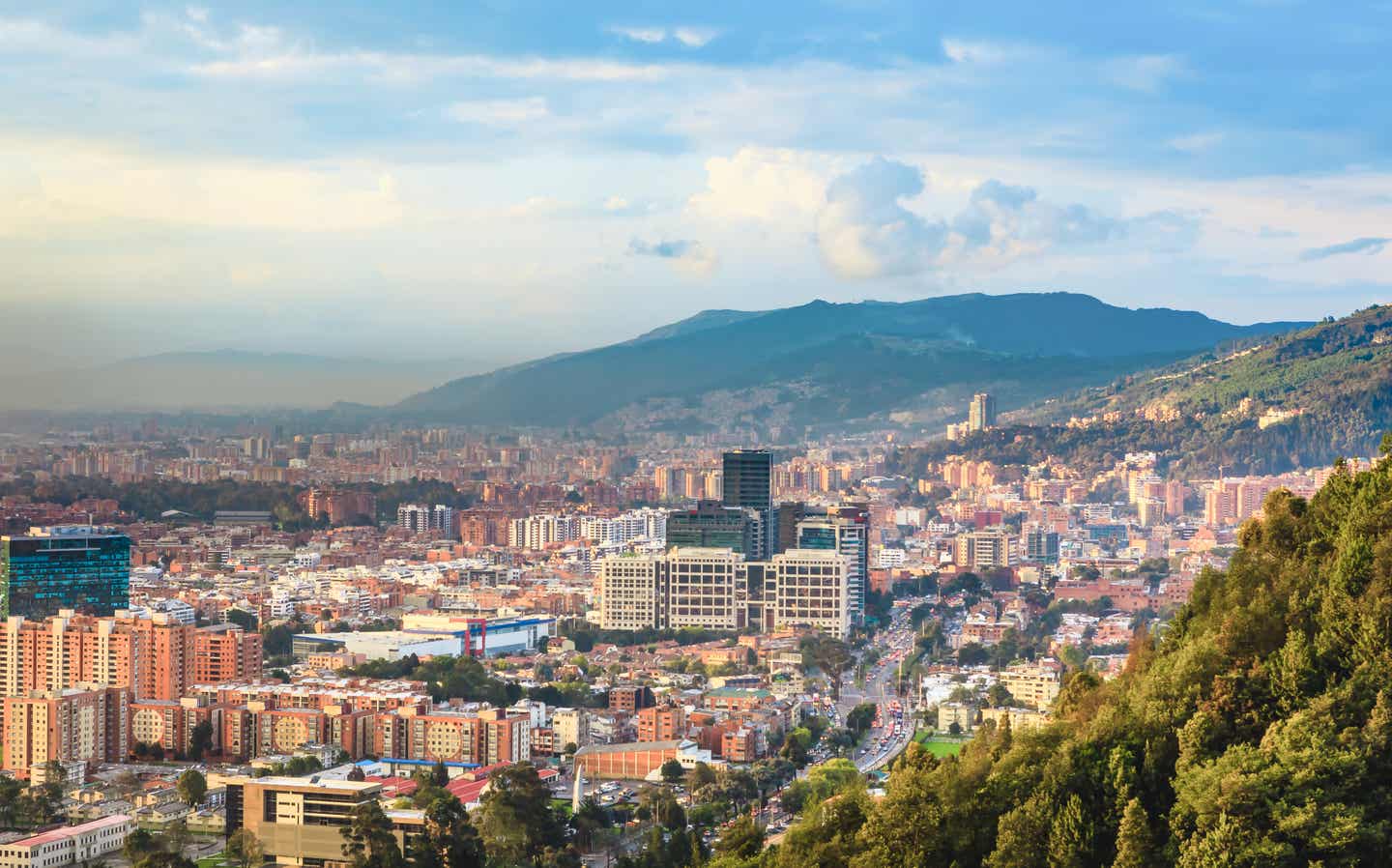 Städtetrip Juli: Blick auf das Barrio de Usaquen in Bogota
