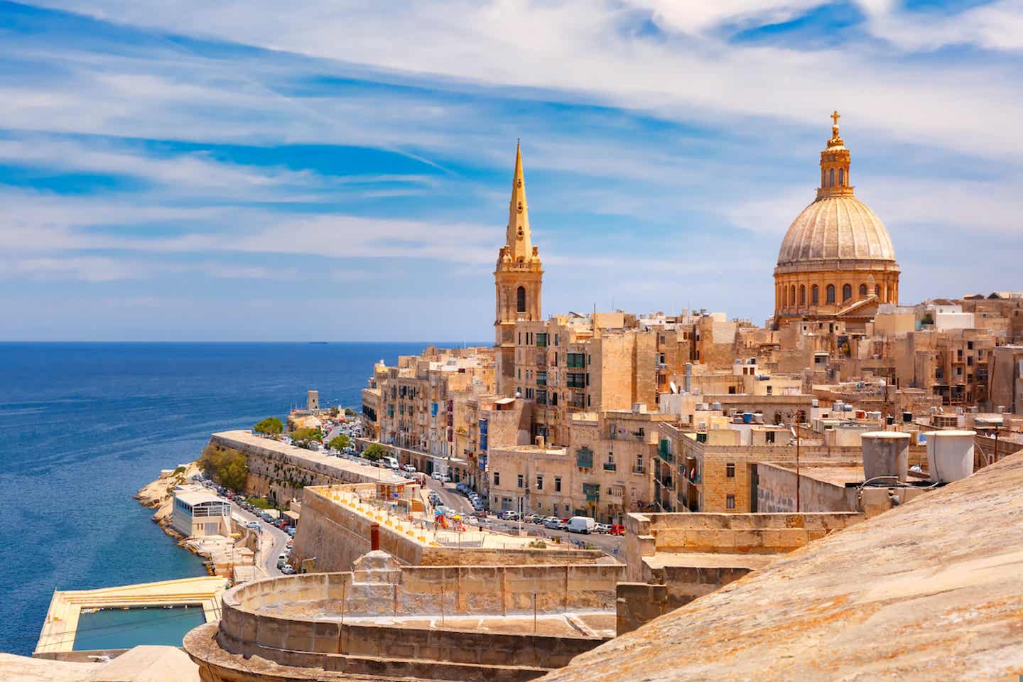 Blick auf Valletta, Malta