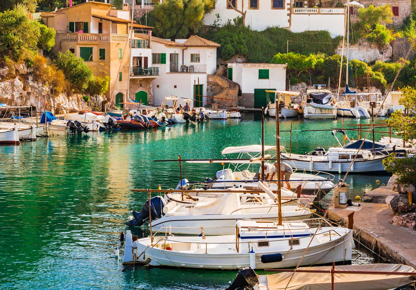 Luxusurlaub Mallorca. Fischerhafen Cala Figuera.