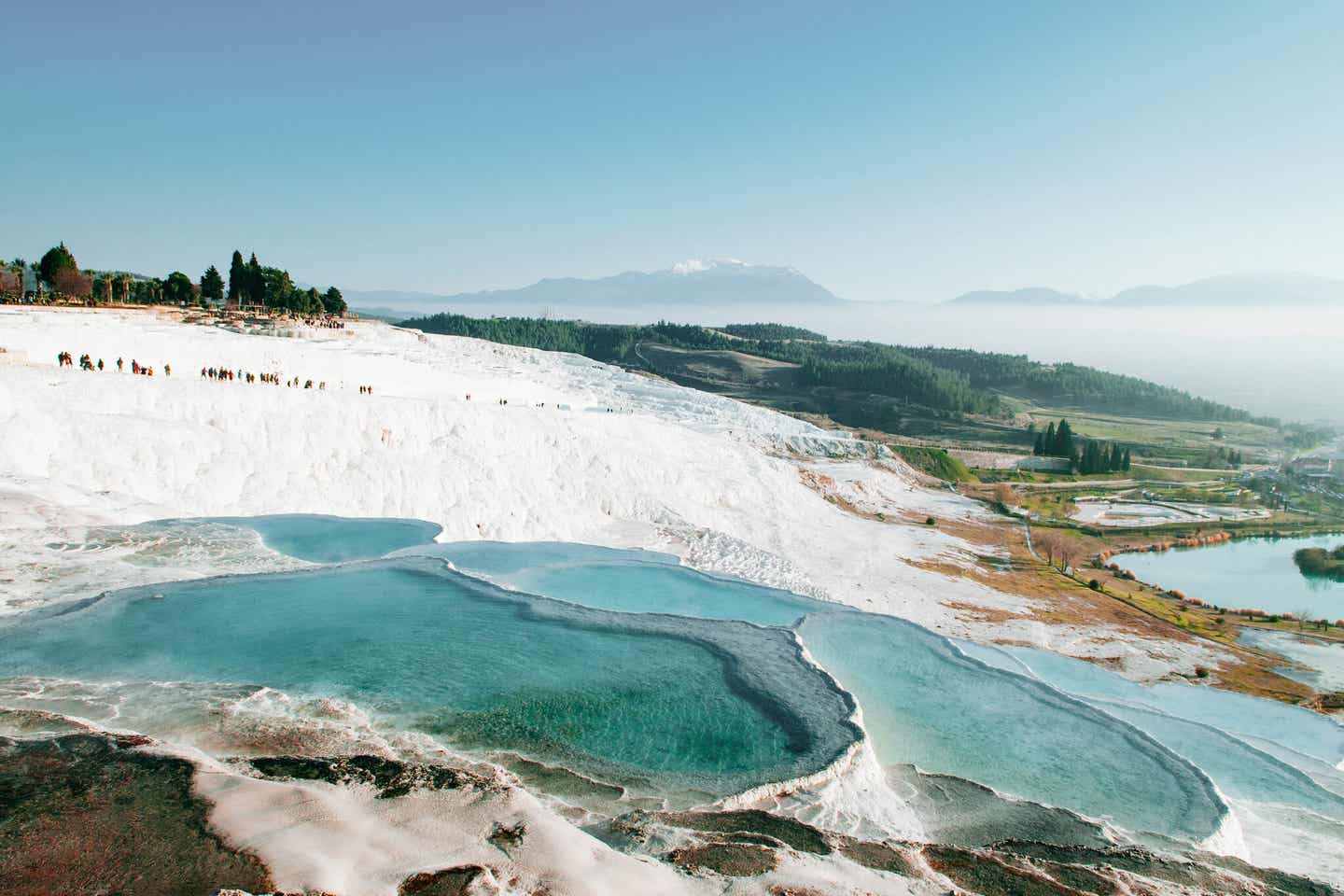 Kalksteinlandschaft der Tracertin Pool Terassen