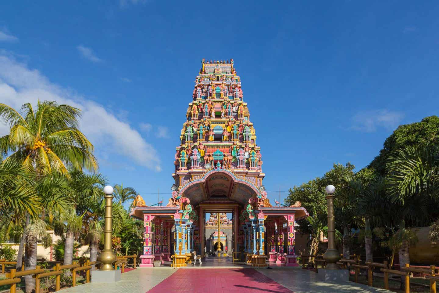 Bunter Hindutempel in Port Louis