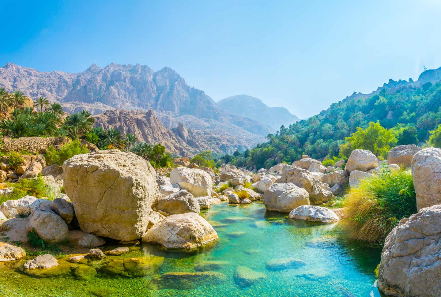 Das Wadi Tiwi im Oman