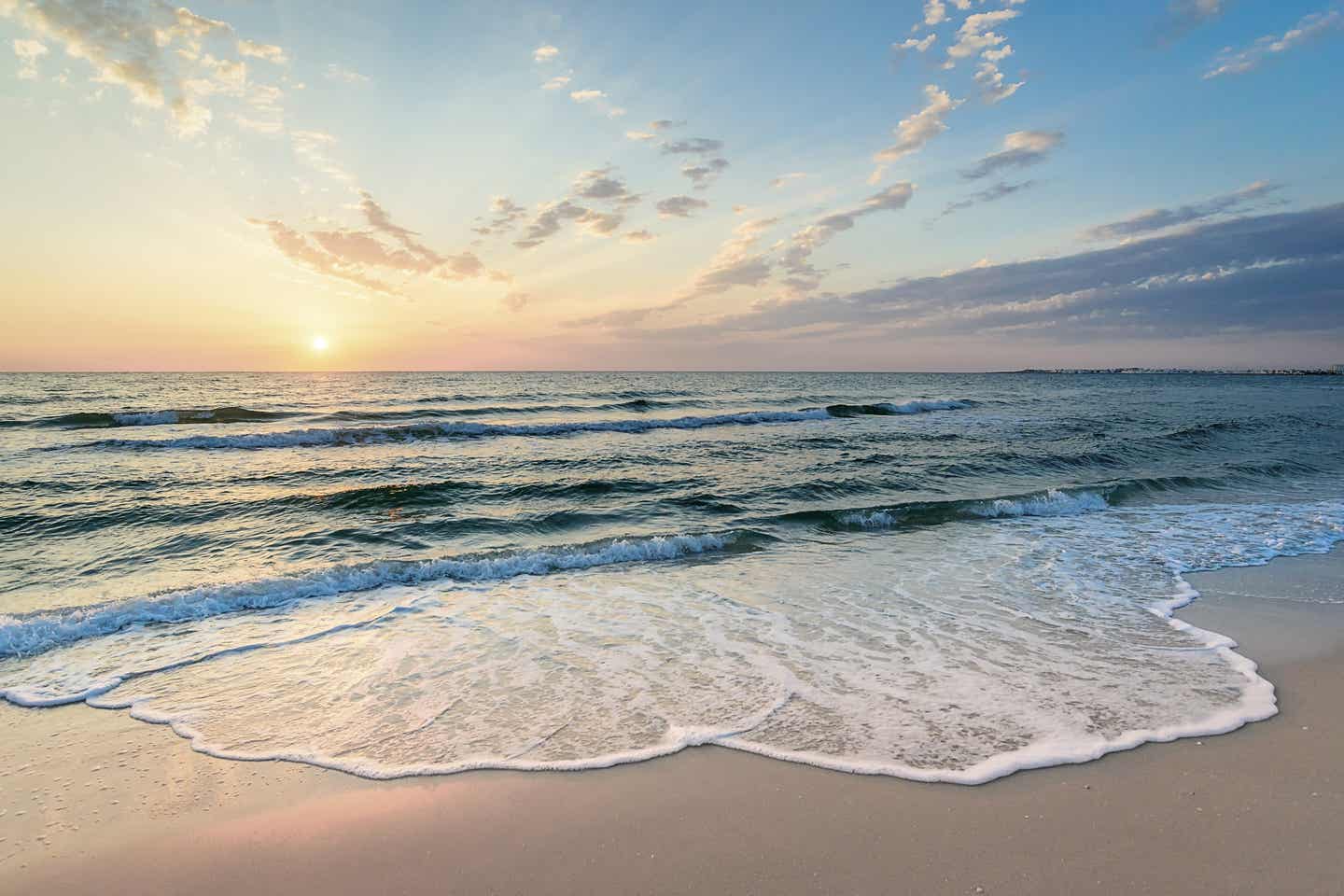 Tunesien Langzeiturlaub - Morgendämmerung am Meer