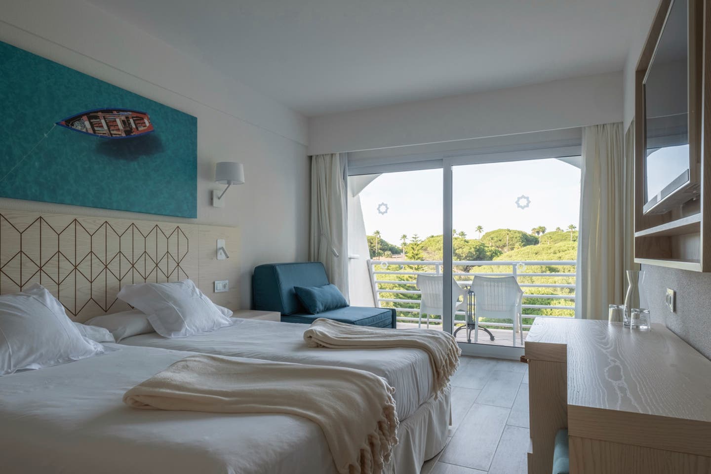Wohnbeispiel Doppelzimmer Gartenblick