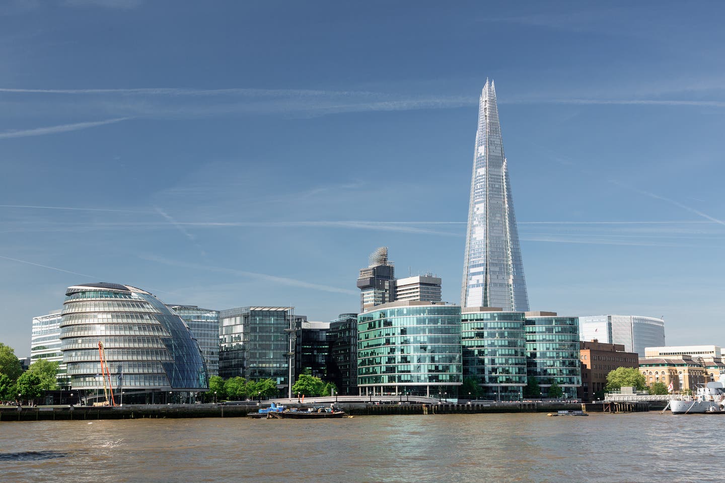 City Hall und Dem Shard in London