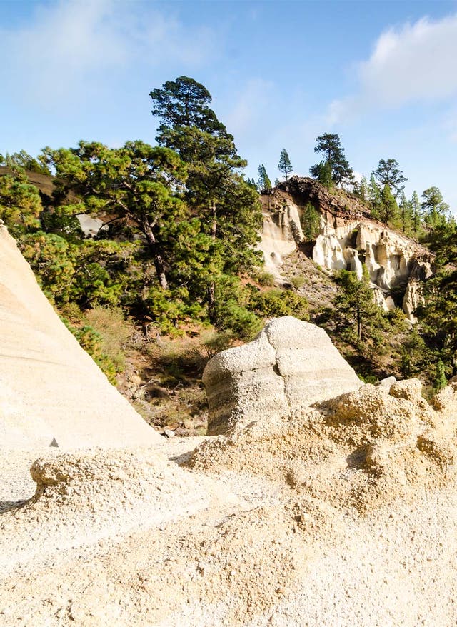 Teneriffa Natur Teneriffa Paisaje lunar Felsformation