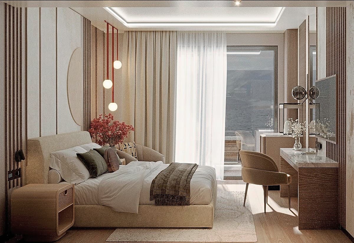 Modellbild Wohnbeispiel Doppelzimmer Swim-Up