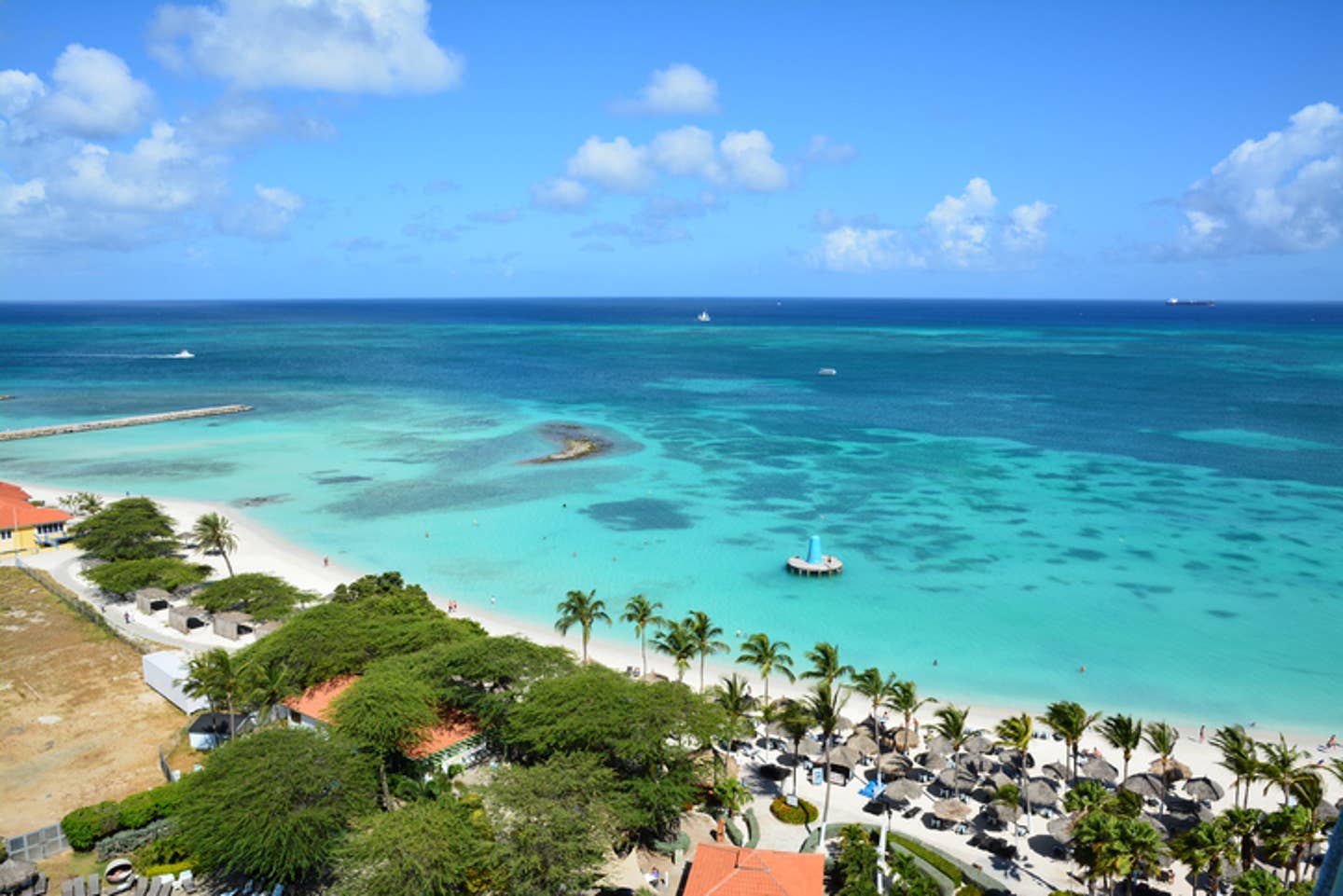 Aruba Strand und Insel Blick von oben