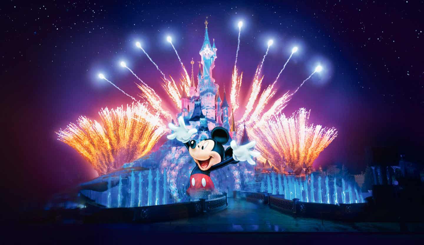 Disneyland Feuerwerk zum 25. Geburtstag