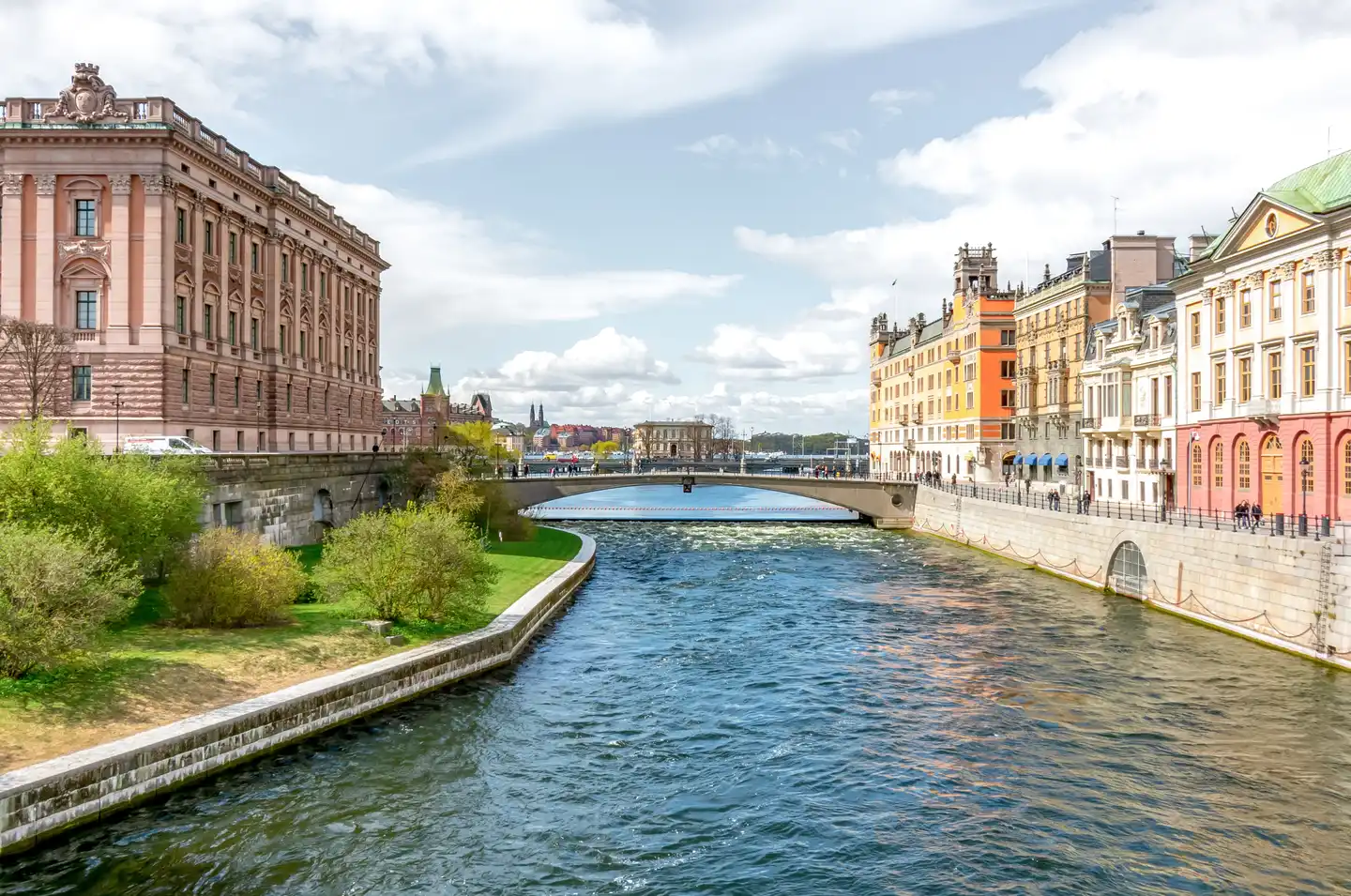 Städtetrip August: Blick auf den Kanal in Stockholm