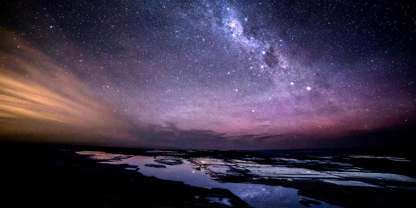 Blick auf den Sternenhimmel auf der Great Ocean Road in Australien