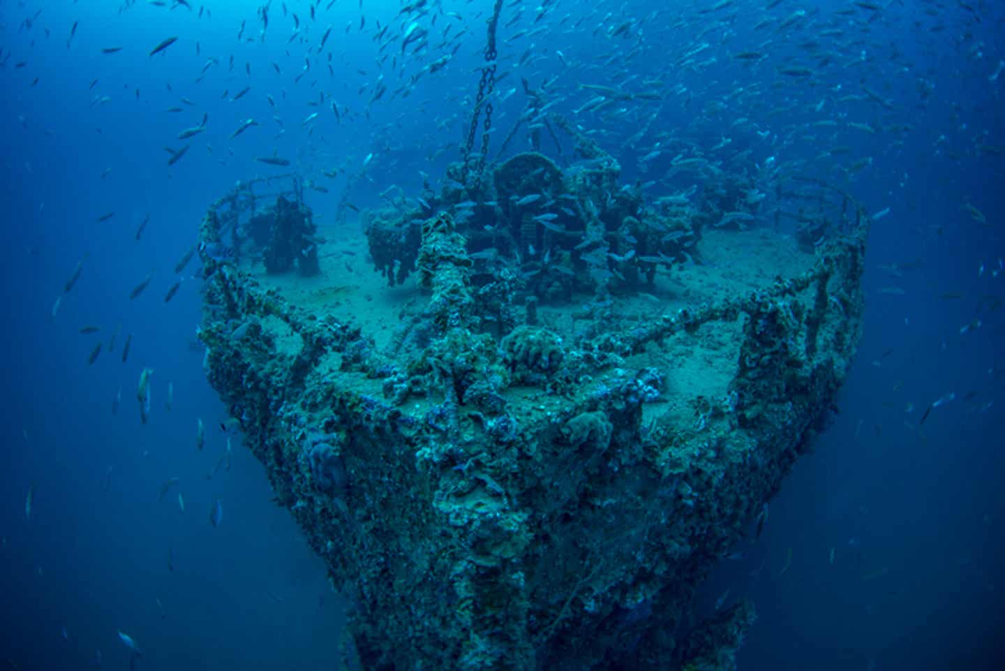 Das Wrack eines Dampfschiffes entdecken