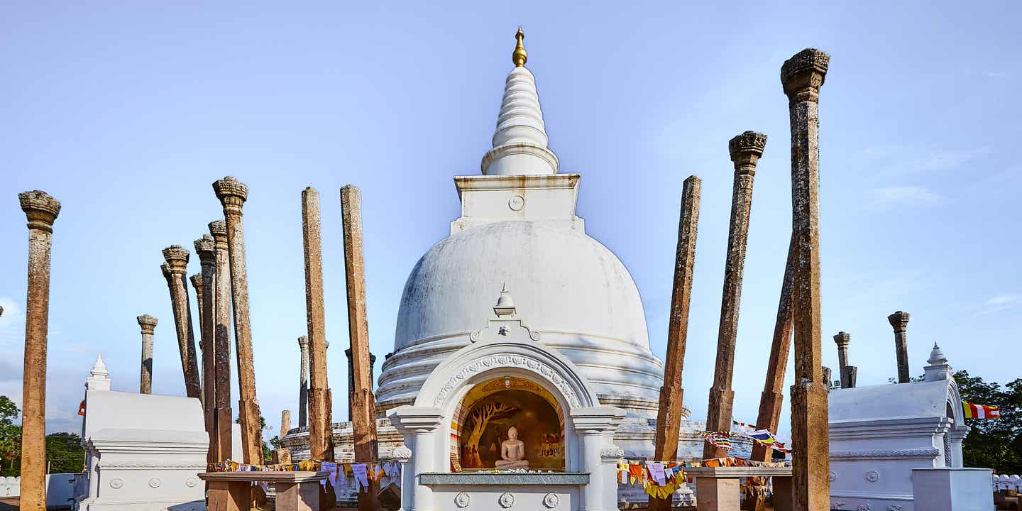 Der Thuparamaya-Tempel in Anuradhapura ist der älteste buddhistische Tempel Sri Lankas