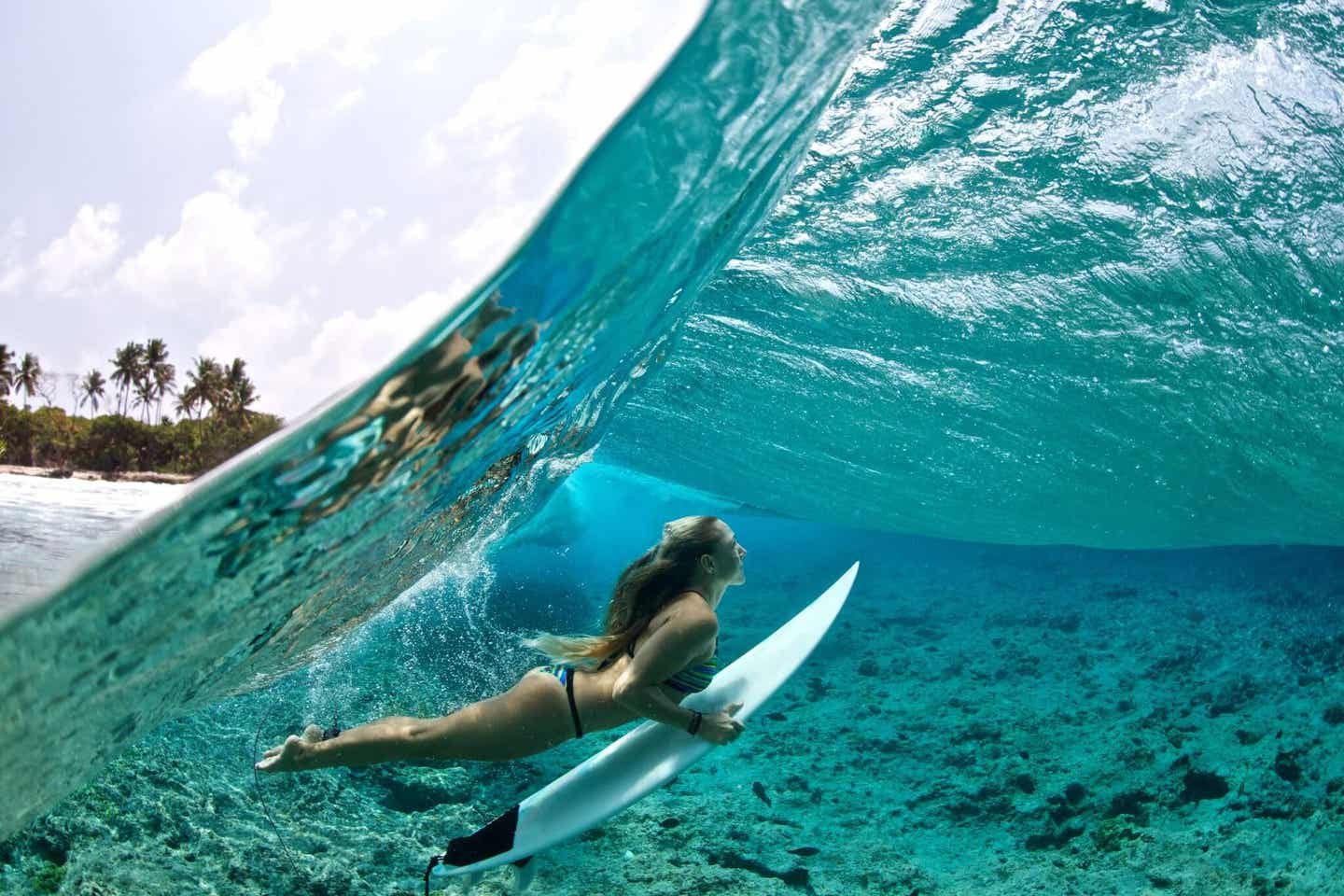 Mauritius ist ein Paradies für Surfer