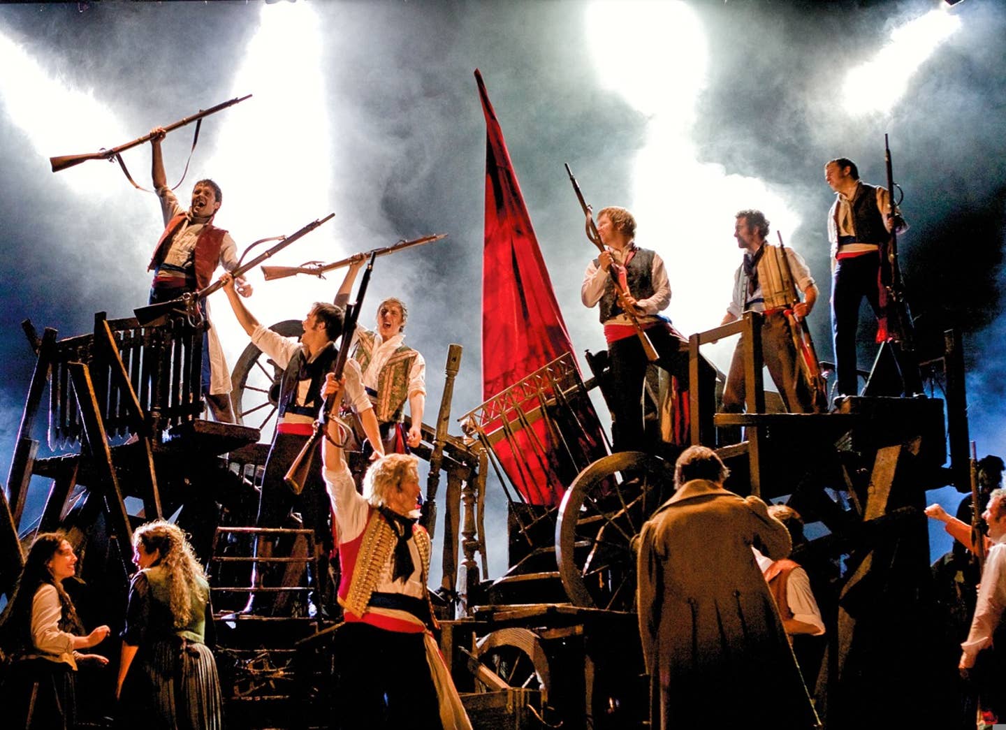 Musical Les Miserables. Szenenfoto.