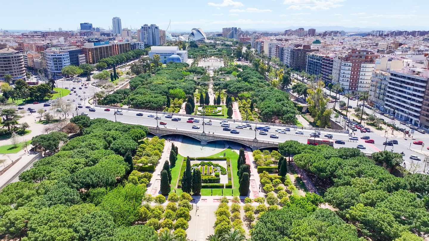 Städtetrip Valencia: Blick auf Turia Gärten 