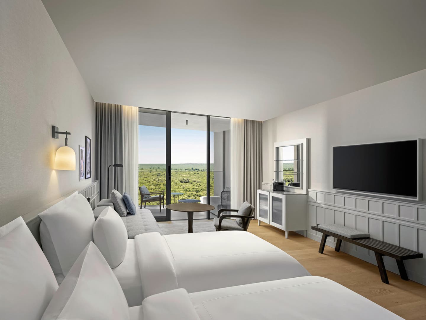 Modellbild Wohnbeispiel Doppelzimmer Deluxe Gartenblick