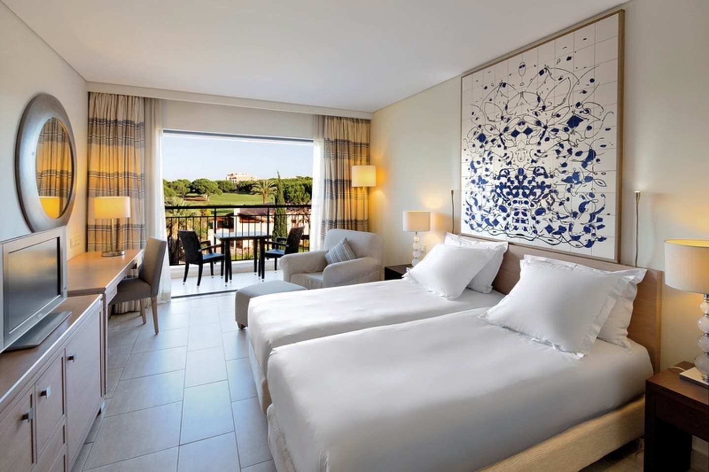 Wohnbeispiel Doppelzimmer Deluxe Golfplatzblick