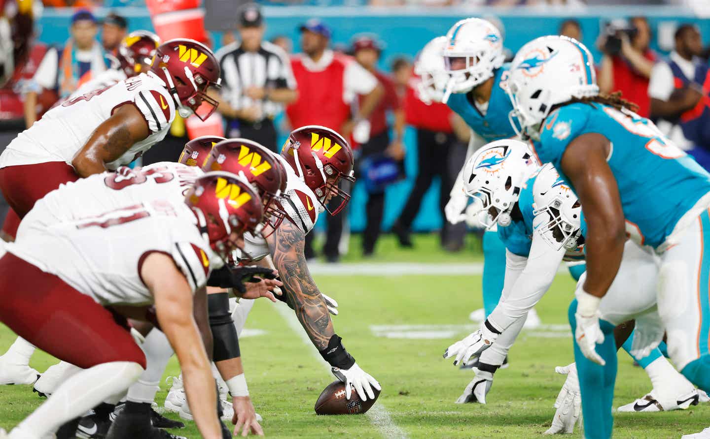 NFL Teams Commanders vs. Dolphins