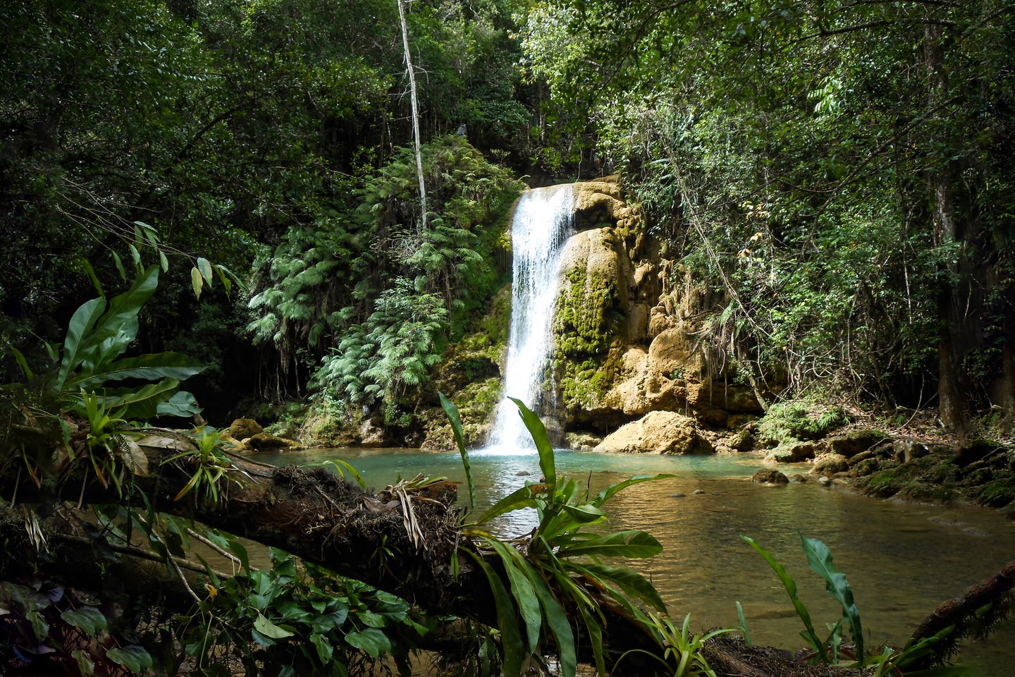 Wasserfall in Samana Peninsula in der Dominikanische Republik, Karibik