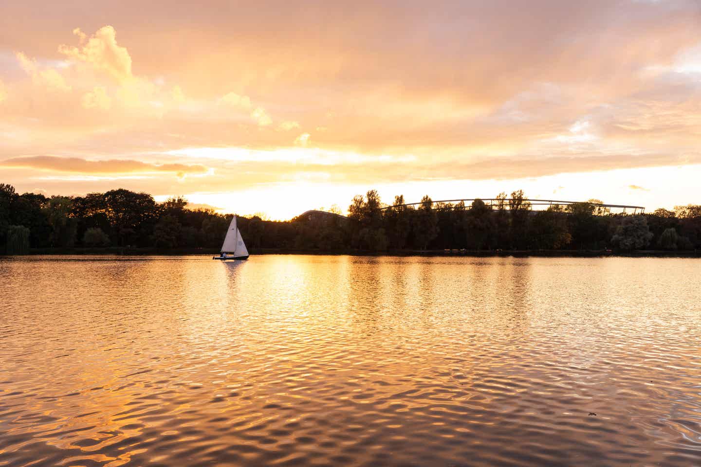 Urlaub in Hannover – Sonneruntergang am Maschsee