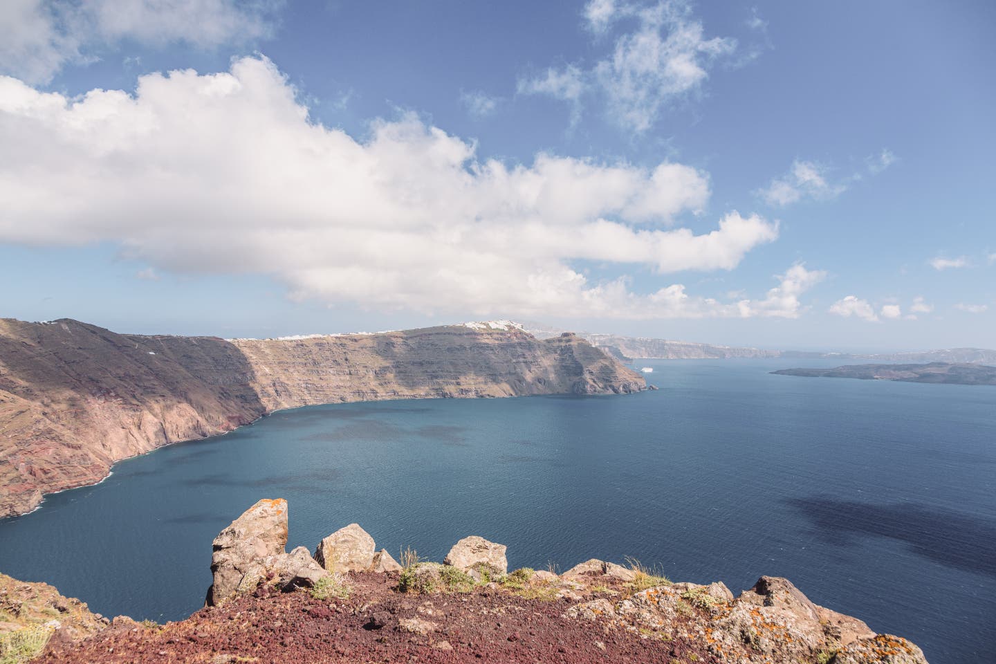 Die Caldera von Santorini