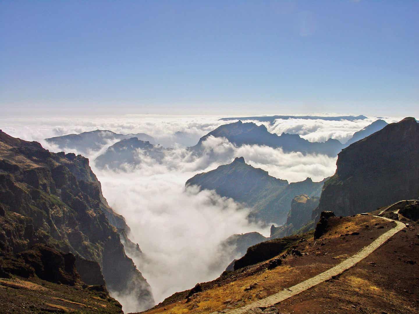 Ein bekanntes Madeira-Highlight: Blick über die Bergwelt der Insel