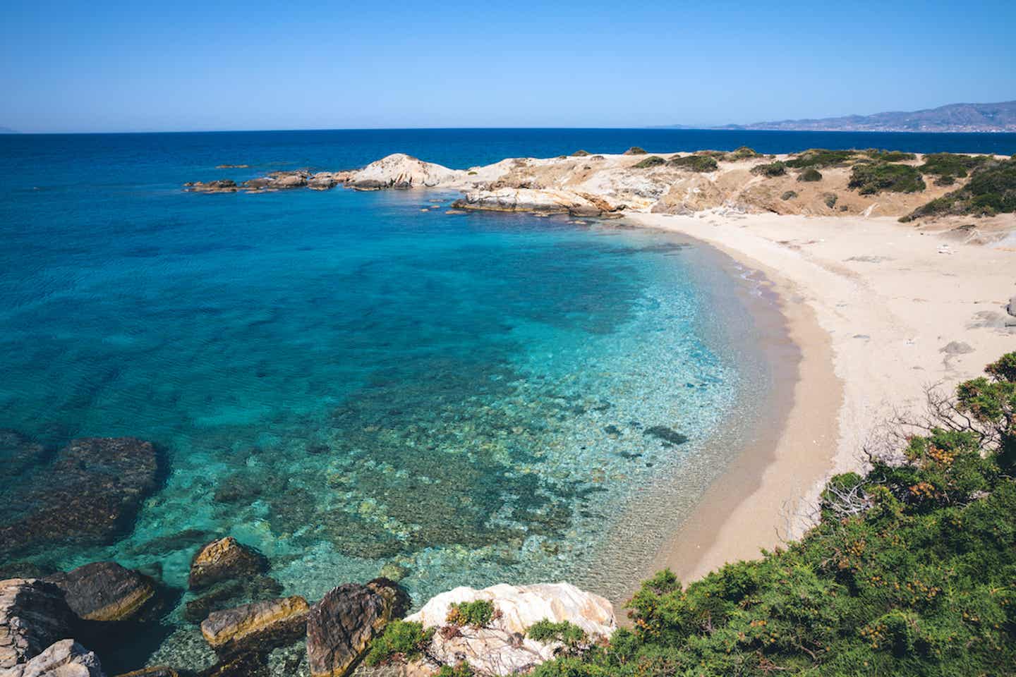 Traumstrand von Naxos im Mittelmeer