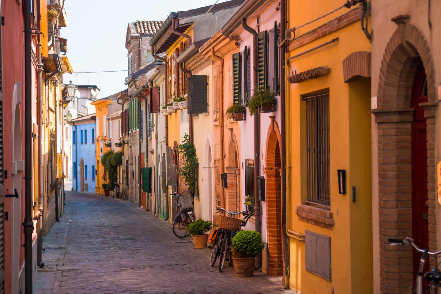 Urlaub in Rimini: Kleine Gasse