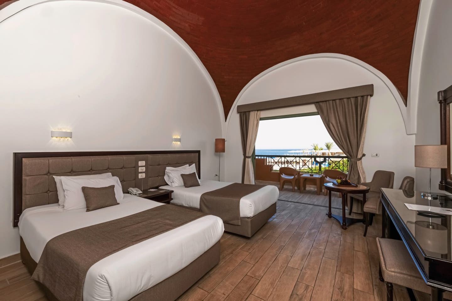 Wohnbeispiel Doppelzimmer seitl.Meerblick/Meeresfront