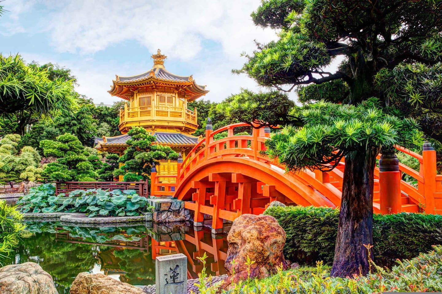 Hongkongs Tempel: bunter, auffälliger Tempel Nan-Lian-Garden