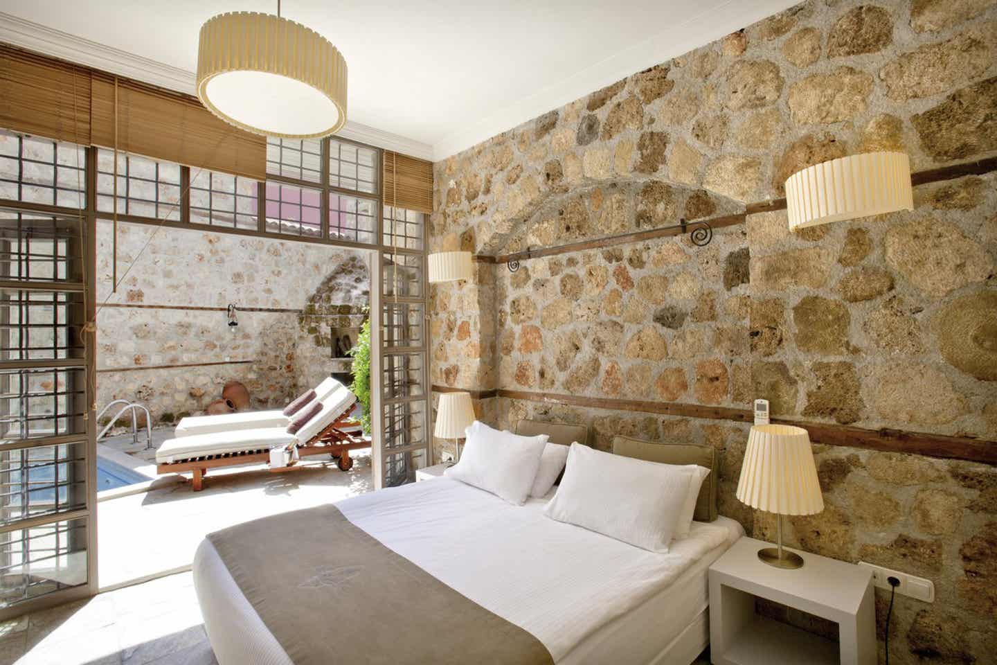 Schönste Hotels Türkei: Blick aus dem Zimmer des Alp Pasa Charme