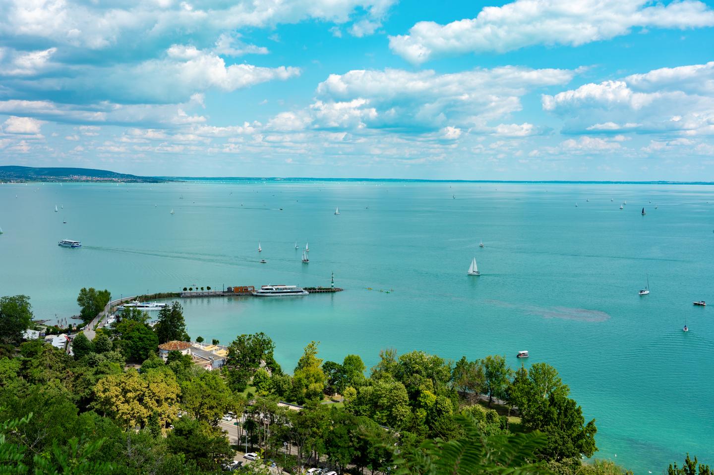 Hotel am Balaton: Blick auf den Tihany Pier von oben