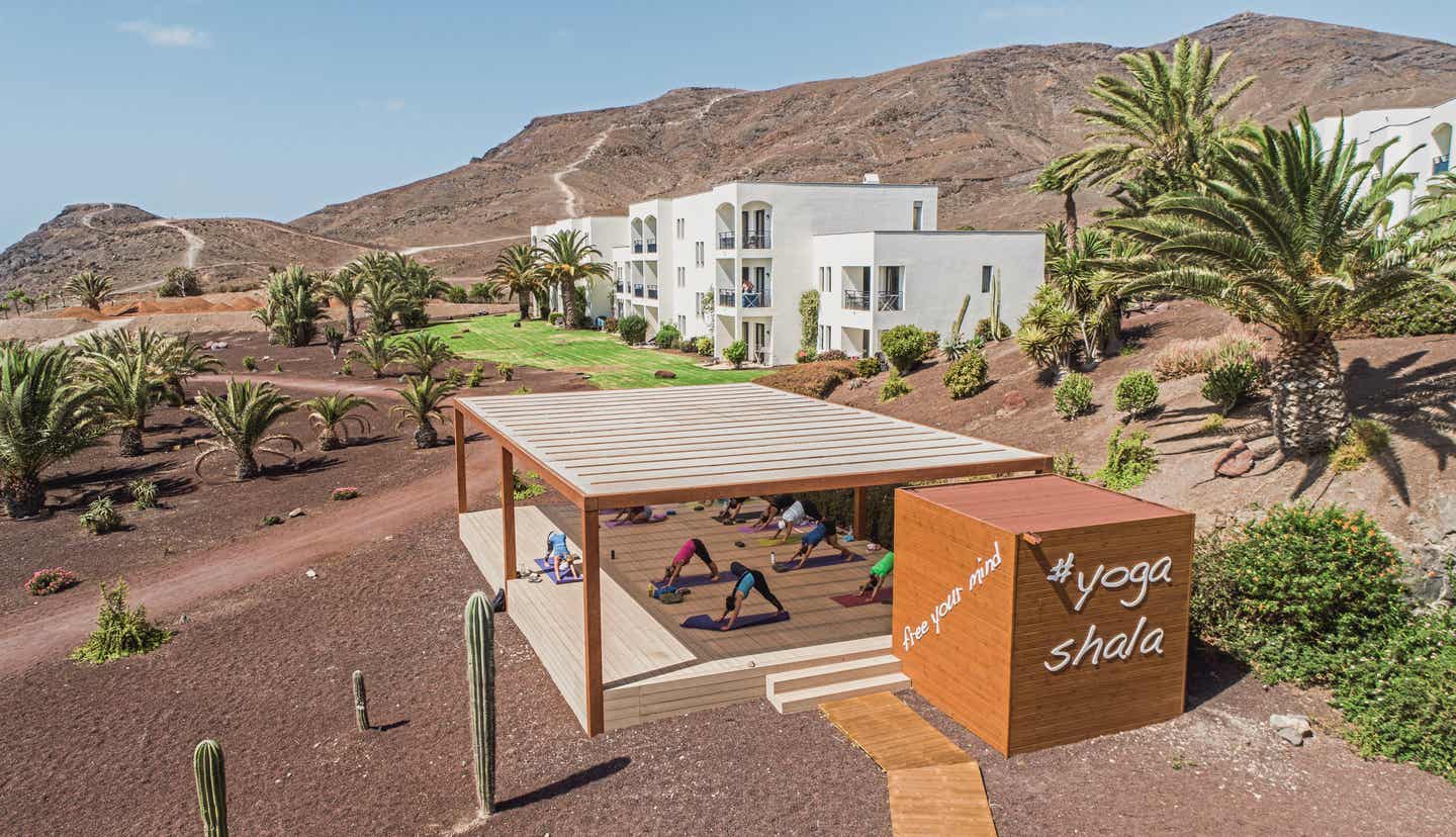 Playitas Resort: Yoga-Ecke im Freien