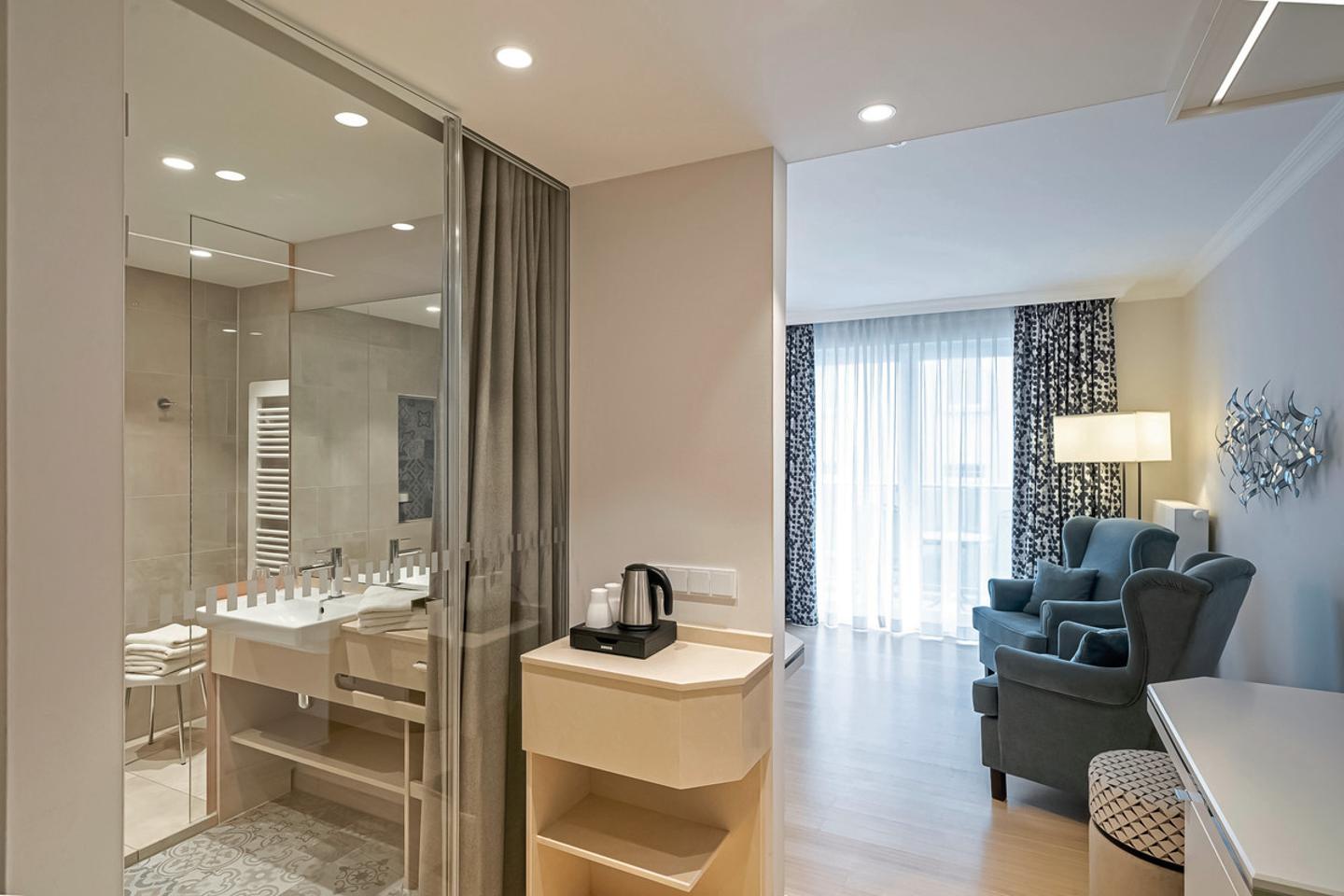 Wohnbeispiel Doppelzimmer mit Balkon oder Terrasse