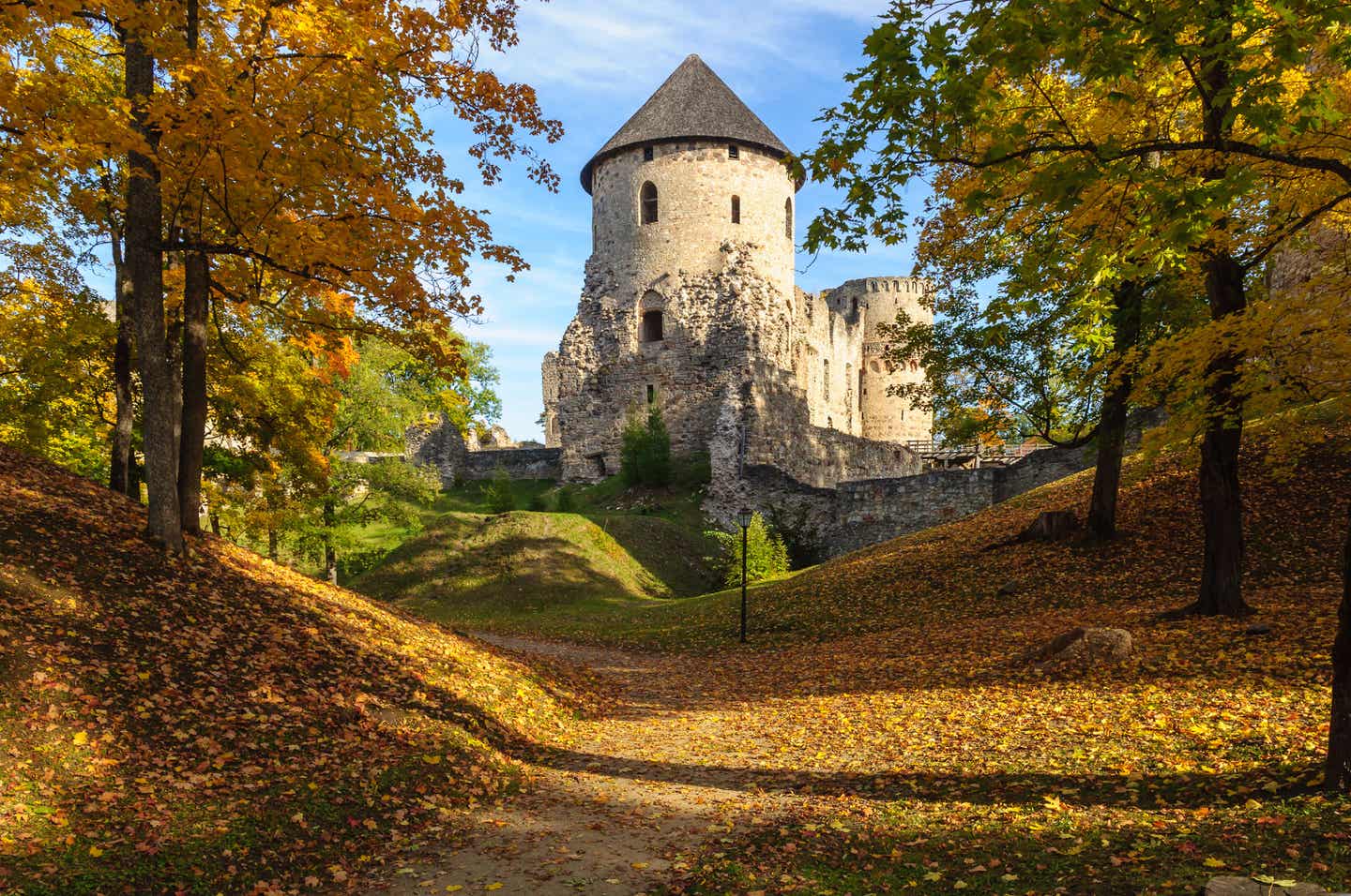 Urlaub in Lettland – Burg Cēsis