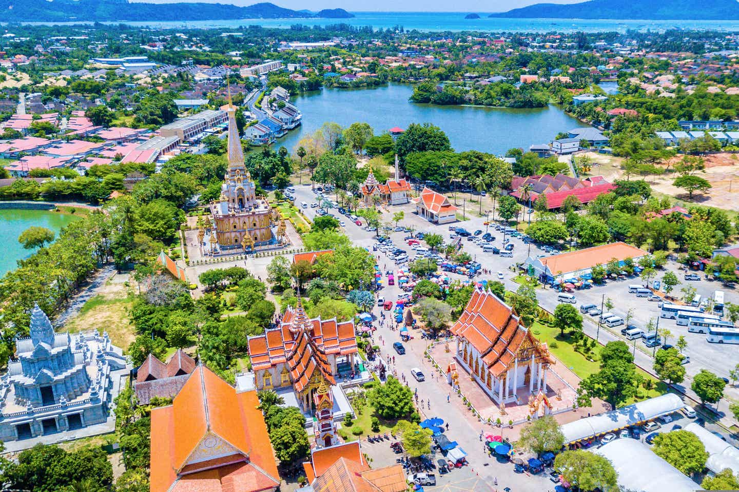 Kultur erleben in Phuket - Wat Chalong Luftansicht