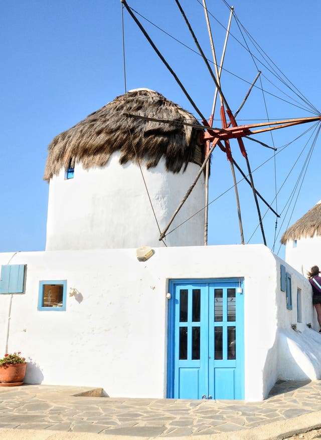Hotel auf Mykonos buchen Windmühlen auf Mykonos