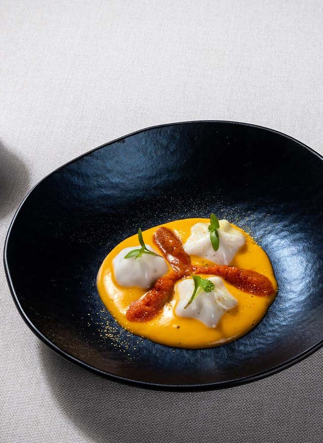 Sterne Restaurant Mallorca Schaumsuppe aus der Sterneküche