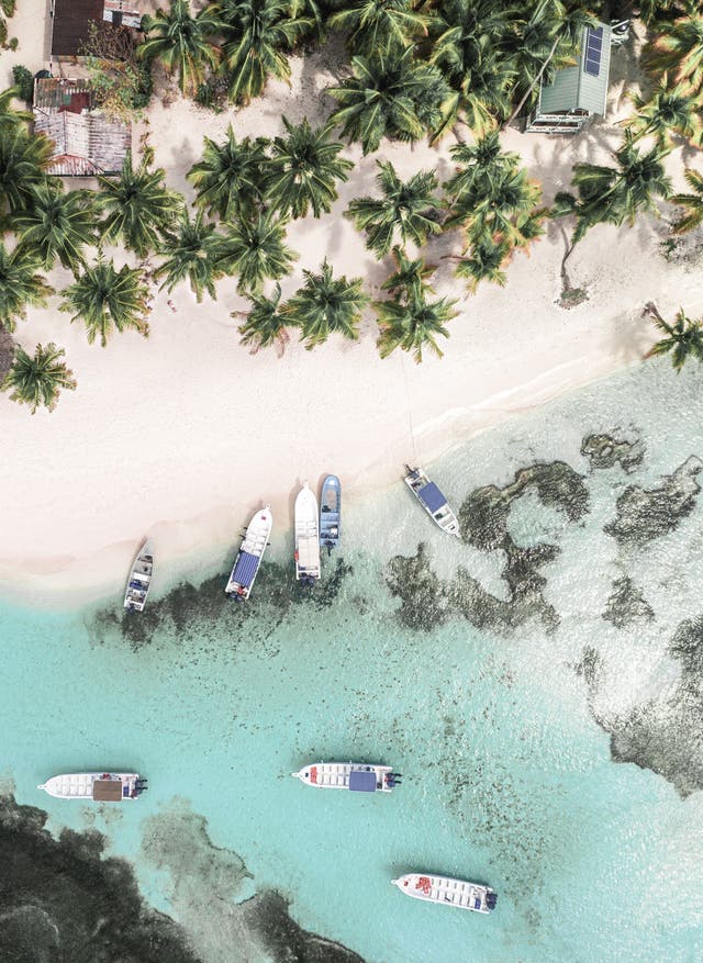 Schönste Strände Dominikanische Republik Saona Strand in der Dominikanischen Republik, Karibik