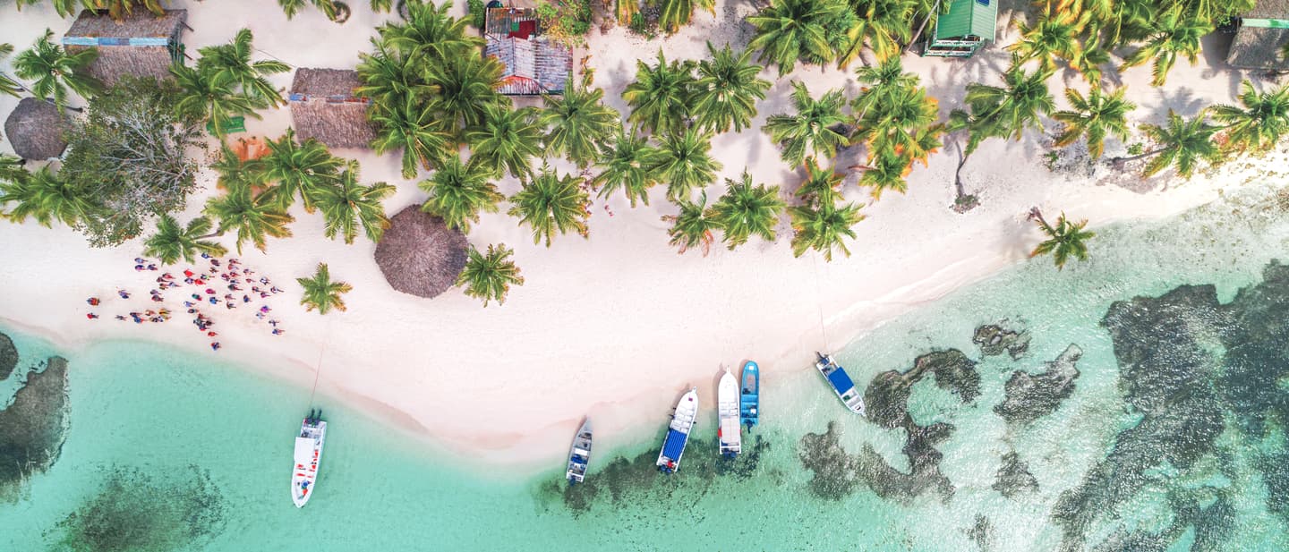 Saona Strand in der Dominikanischen Republik, Karibik