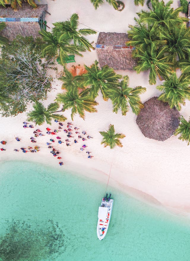 Schönste Strände Dominikanische Republik Saona Strand in der Dominikanischen Republik, Karibik