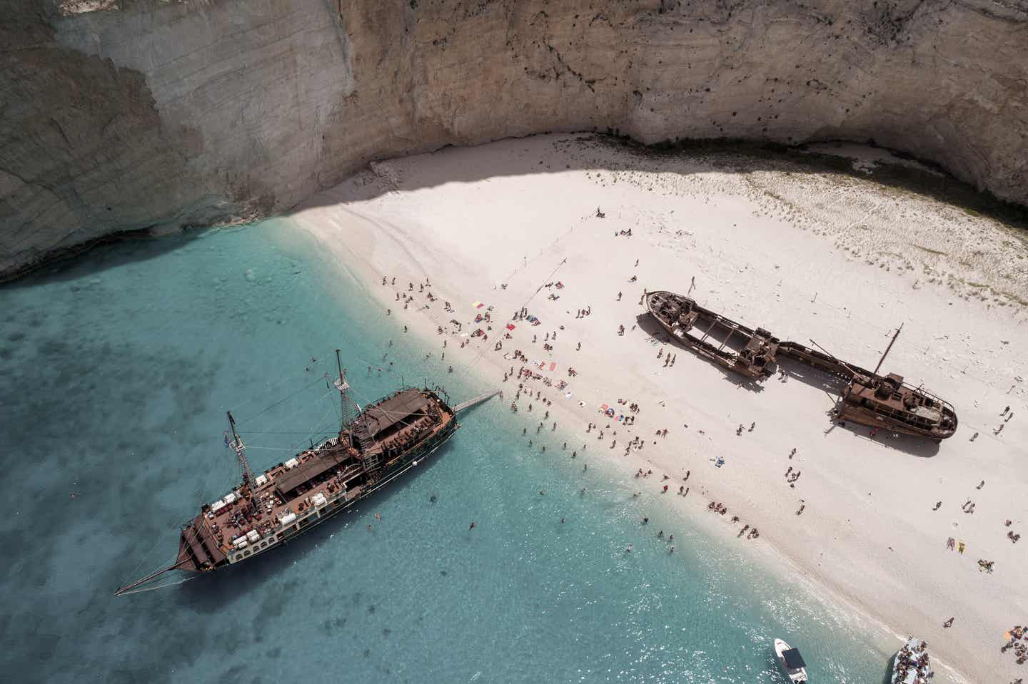 Schiffswrack am Navagio Beach auf Zakynthos