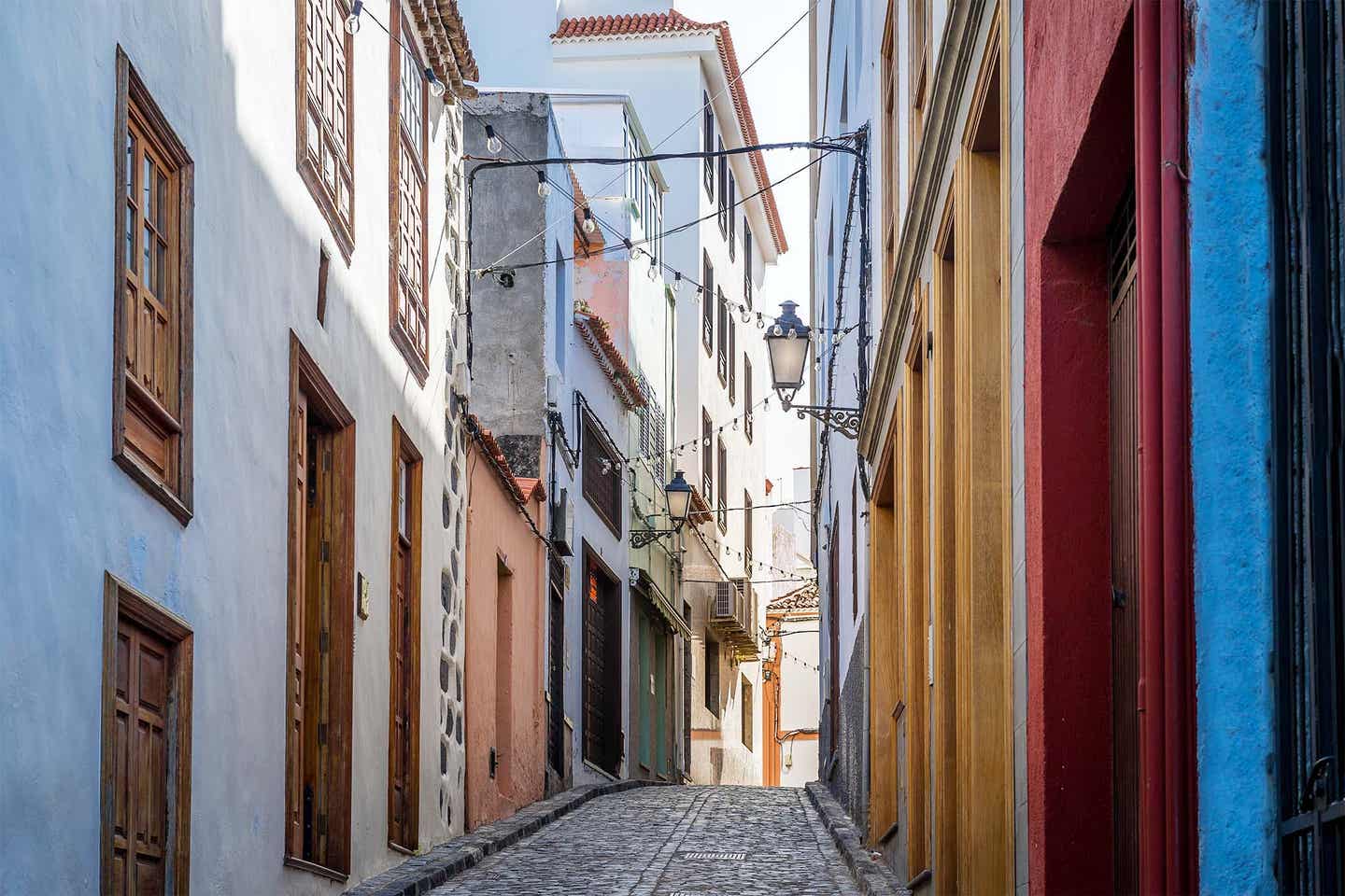 Teneriffa Icod de los Vinos Altstadt Gasse