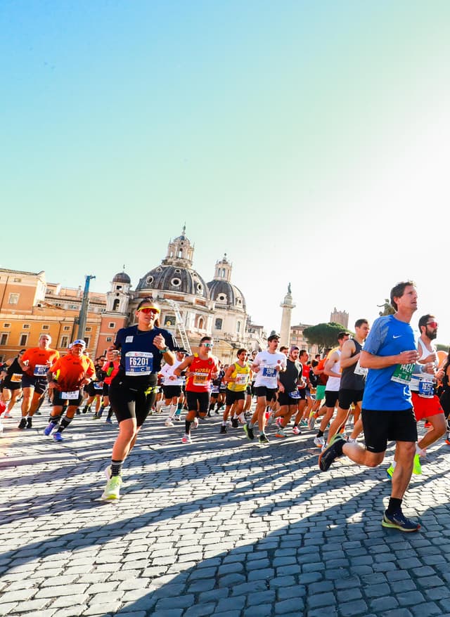 Jetzt entdecken Marathonläufer in Rom