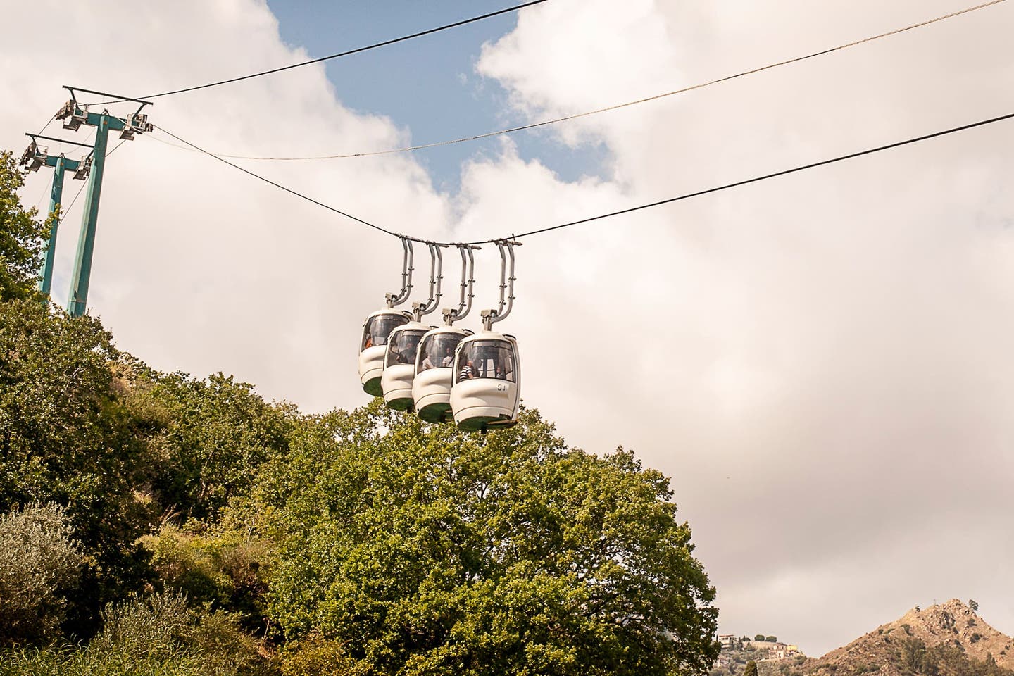 Seilbahn zum Strand von Mazzarò