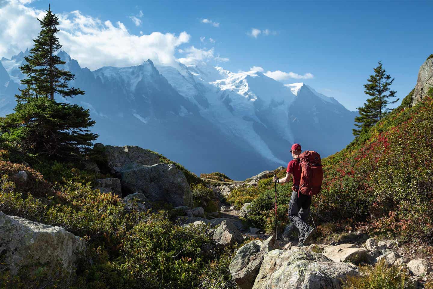 Wanderurlaub in den französischen Alpen in Chamonix Mont Blanc